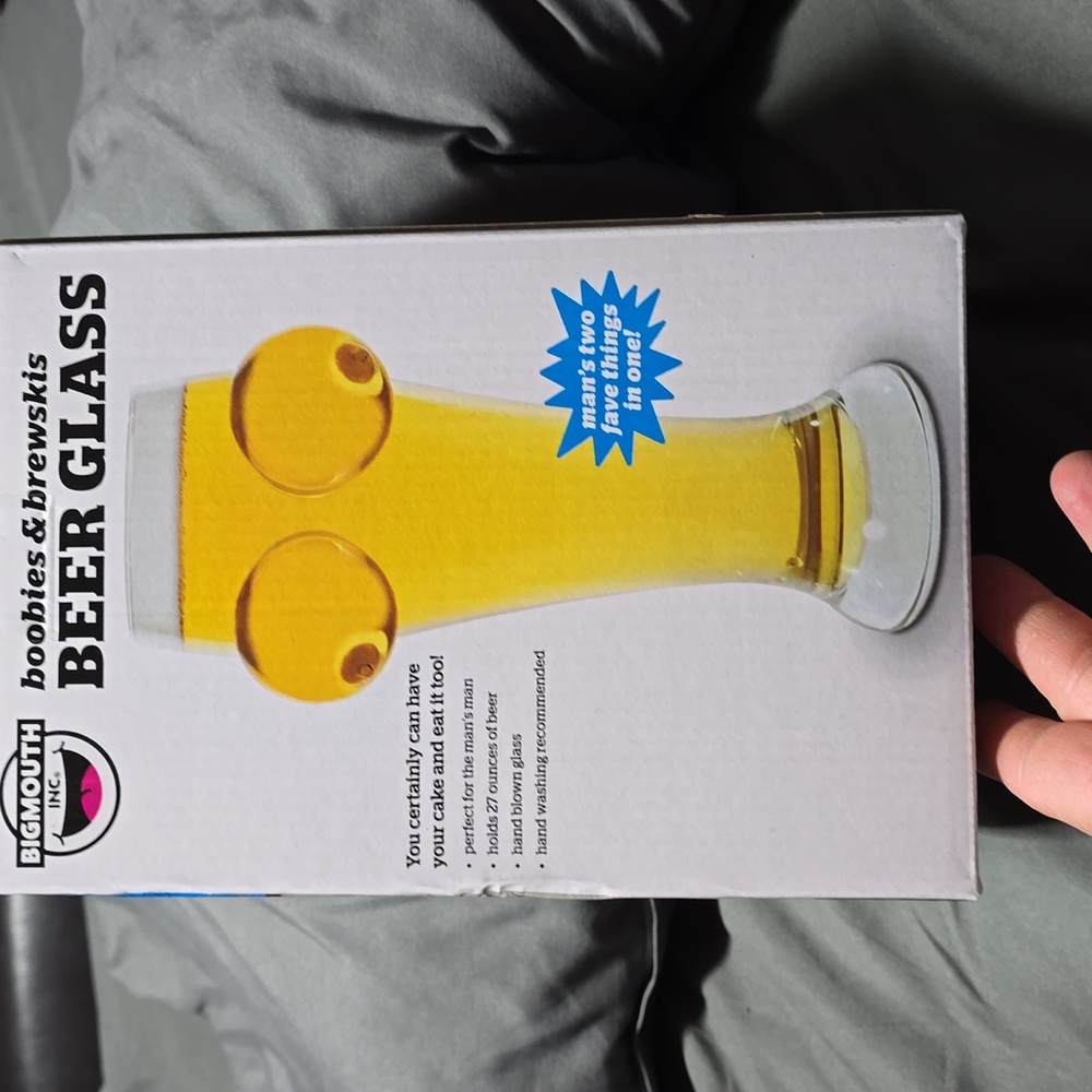 Boobs and Beer Drinking Glass